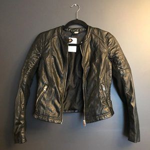 H&M Vegan Leather Moto Jacket